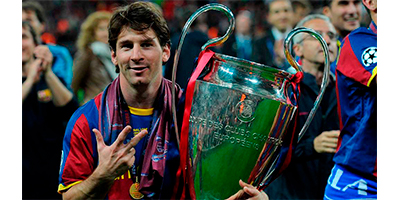 Messi con la Champions League
